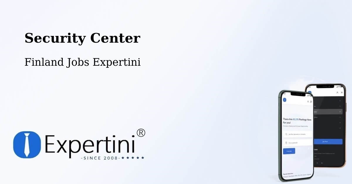 Security Center - Finland Jobs Expertini